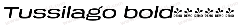 Tussilago bold字体转换